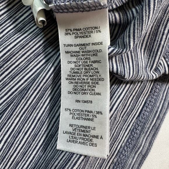 Men’s Vineyard Vines Edgartown Polo Blue Navy Stripes Large - Picture 6 of 8